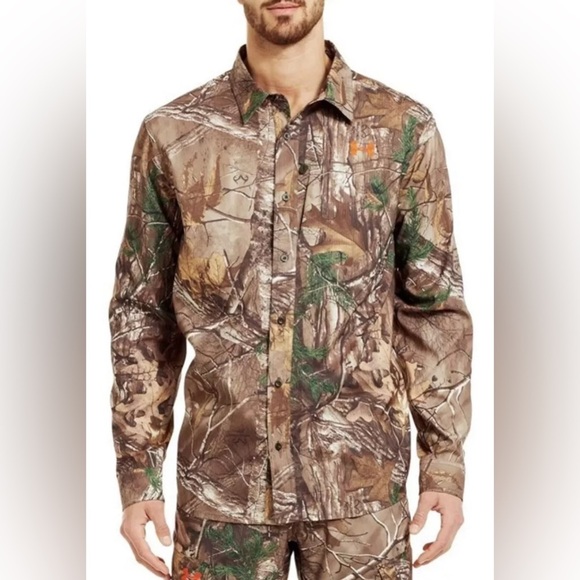 Men’s Camo Under Armour Performance Field Shirt Realtree - Picture 3 of 15
